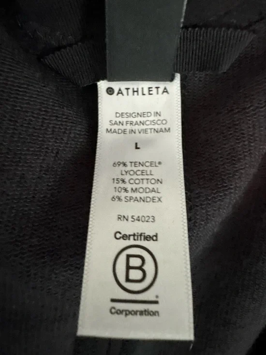 Athleta Black Open-Front Drape Cardigan - Picture 3 of 4